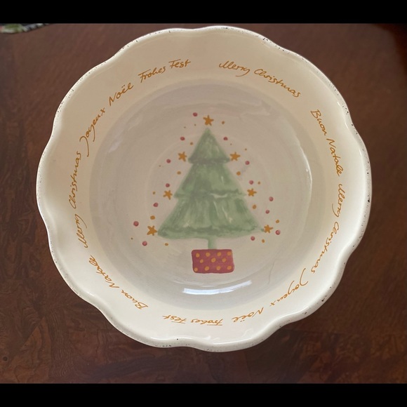 CHRISTMAS IN FOUR LANGUAGES bowl - Picture 4 of 5